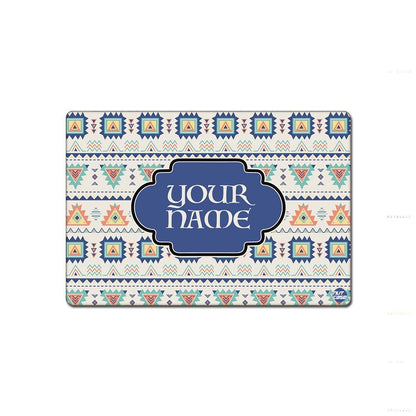 Personalised Table Placemats for Dining Tale Add Your Text - Geometric Nutcase