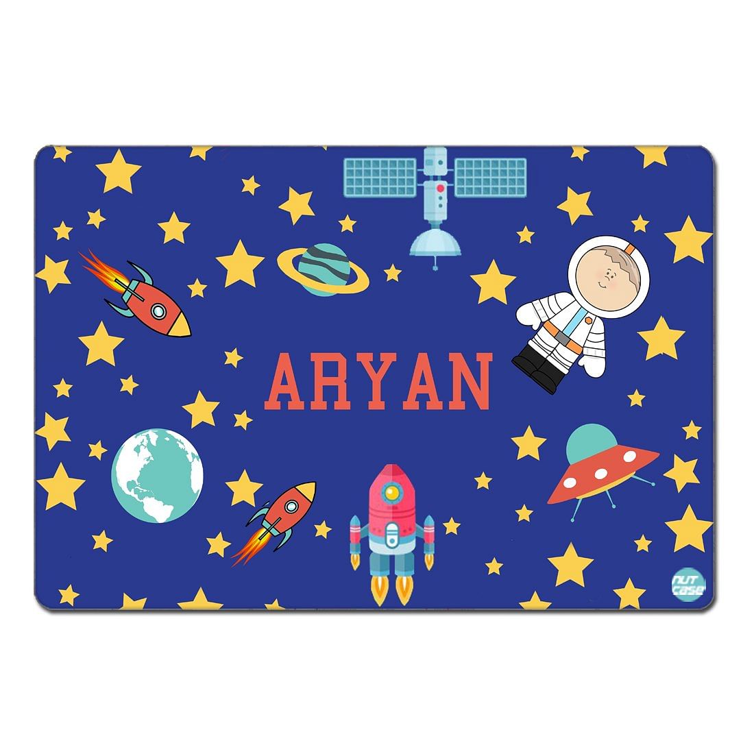 Customized Kids Return Gift Options for Birthday Tablemat - Space Rocket Nutcase