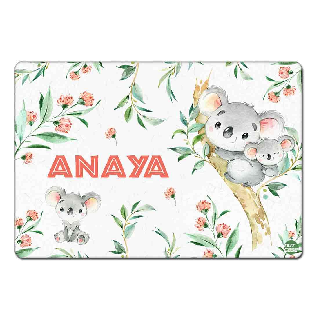 Personalized Made Table Mats for Kids Dining Tables - Cute Koala Nutcase
