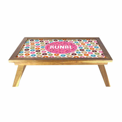 Customized Multipurpose Foldable Laptop Table - Donuts Nutcase