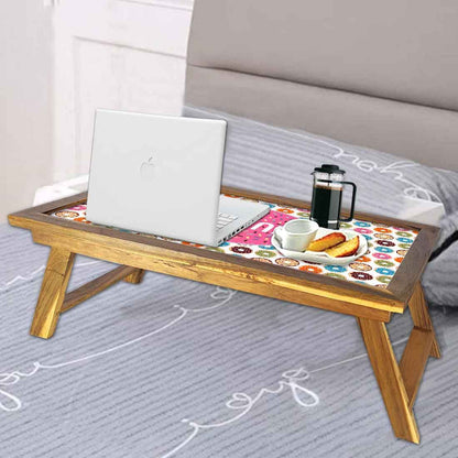 Customized Multipurpose Foldable Laptop Table - Donuts Nutcase