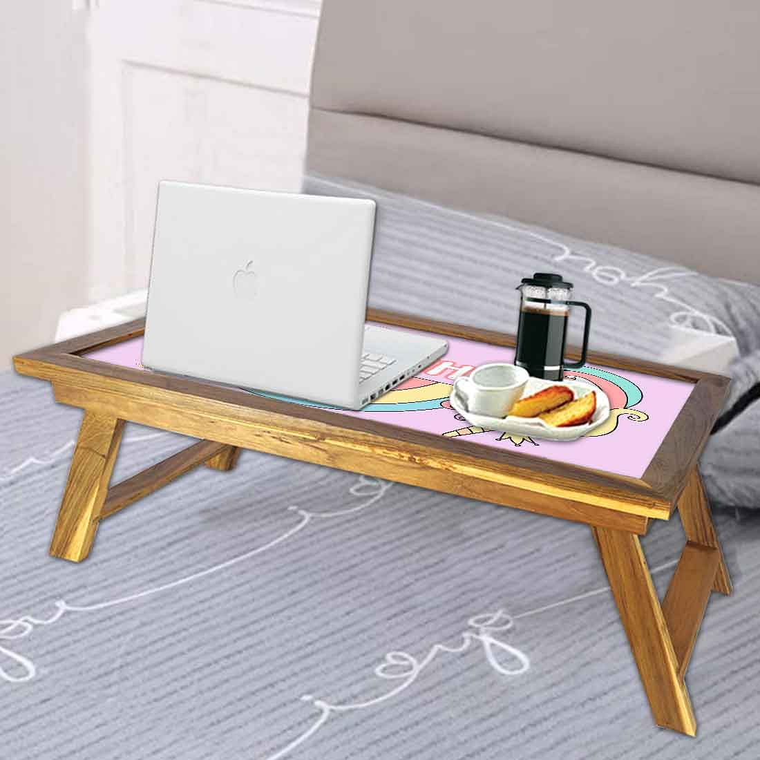 Customized Unicorn Laptop Desk - Unicorn with Rainbow Nutcase