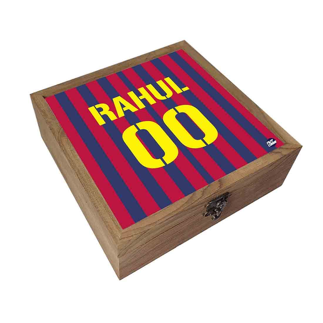 Personalized Jewellery Box Online for Boys - Barcelona Jersey Nutcase