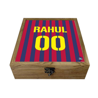 Personalized Jewellery Box Online for Boys - Barcelona Jersey Nutcase