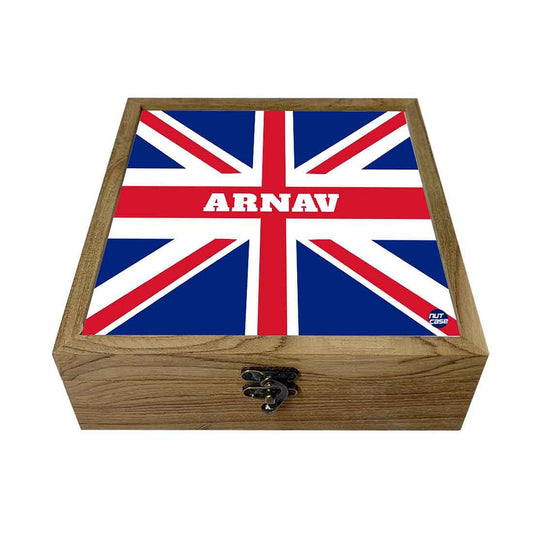 Customized Jewellery Box for Women - Union Jack Flag Nutcase