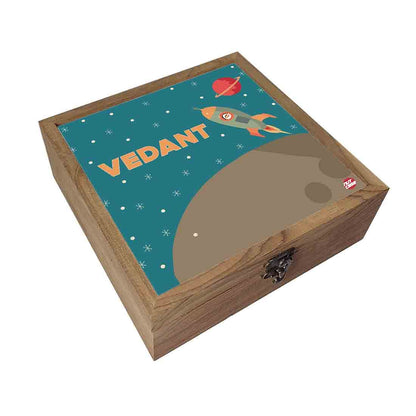 Personalised Jewellery Box With Name for Boy - Space Nutcase