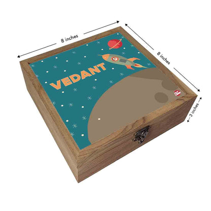 Personalised Jewellery Box With Name for Boy - Space Nutcase