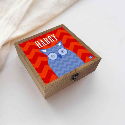 Personalised Jewellery Box for Boys - Owl Nutcase