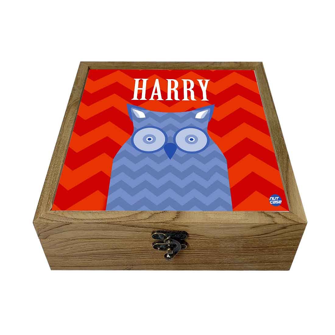 Personalised Jewellery Box for Boys - Owl Nutcase