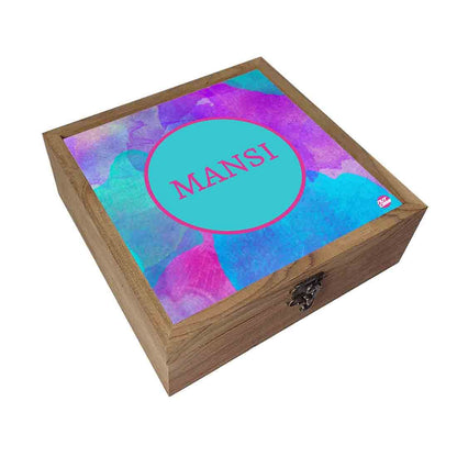 Customized Jewellery Storage Box With Name - Watercolor Nutcase