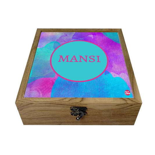 Customized Jewellery Storage Box With Name - Watercolor Nutcase