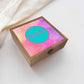 Personalized Jewellery Box in Wood for Women - Purple Watercolor Nutcase