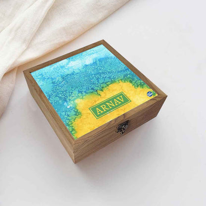 Custom Jewelry Box for Girls - Arctic Space Yellow Nutcase