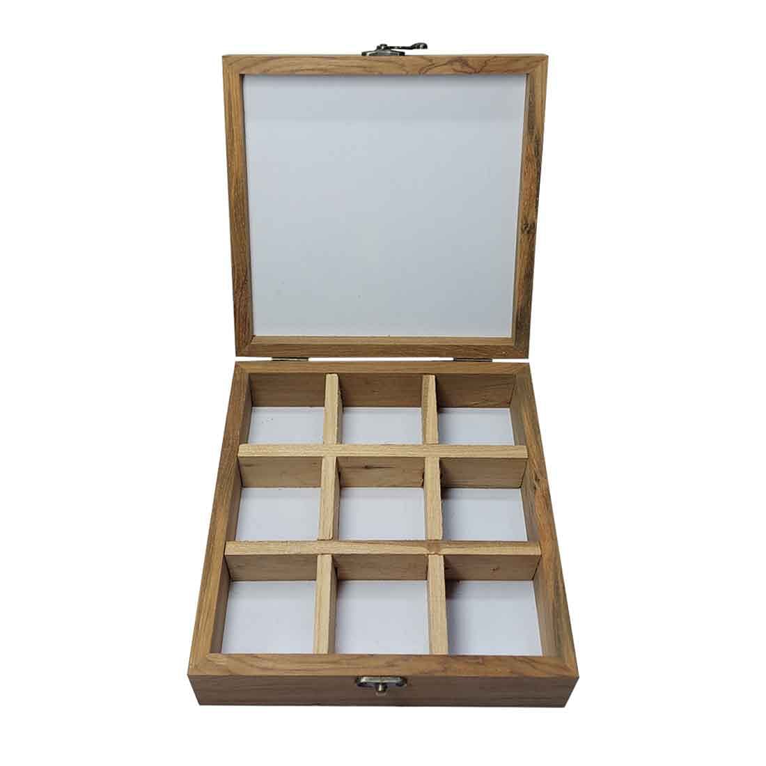 Jewellery Box With Name - Arctic Space Light Blue Watercolor Nutcase