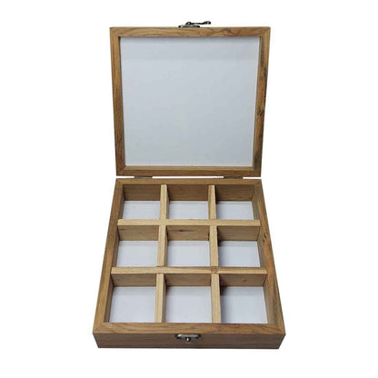 Jewellery Box With Name - Arctic Space Light Blue Watercolor Nutcase