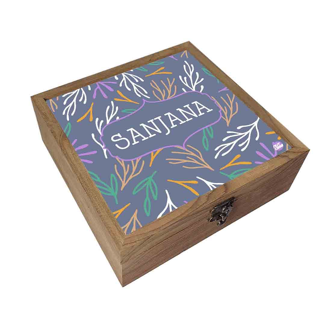 Personalized Jewellery Box Buy Online for Women - Colorful Leaf Nutcase