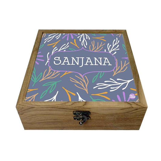 Personalized Jewellery Box Buy Online for Women - Colorful Leaf Nutcase