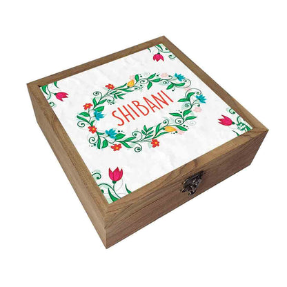 Jewellery Organiser Box for Women - Flower Leaf Nutcase