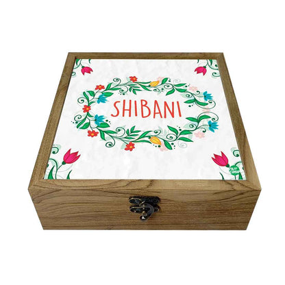 Jewellery Organiser Box for Women - Flower Leaf Nutcase