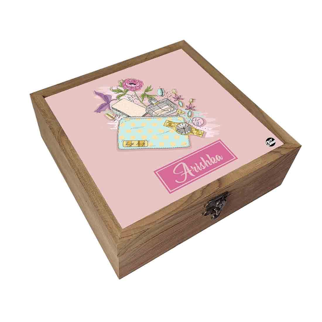 Customized Jewellery and Makeup Box for Girls  - Rose Perfume Nutcase