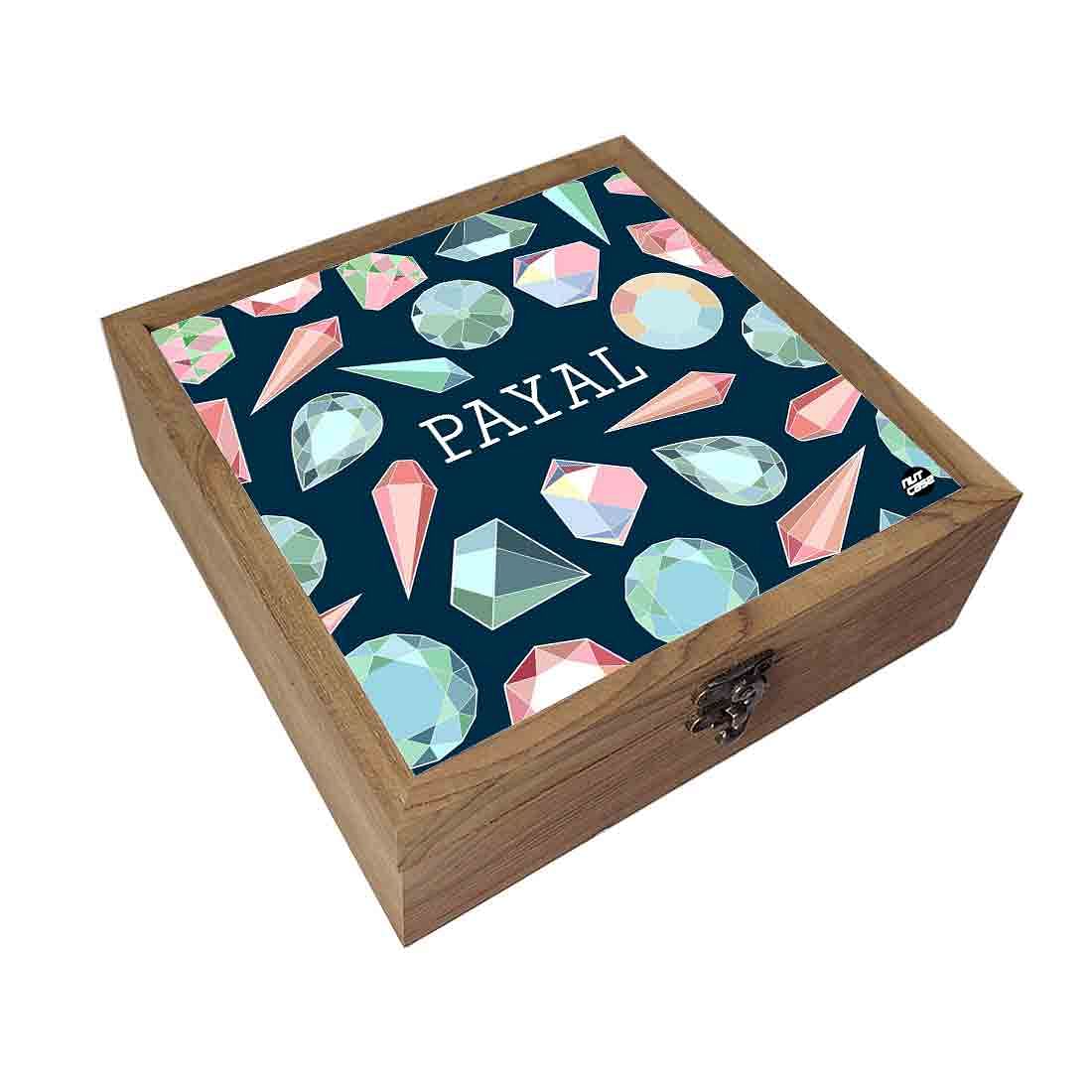 Custom Wooden Jewelry Box Organizer - Diamond Nutcase