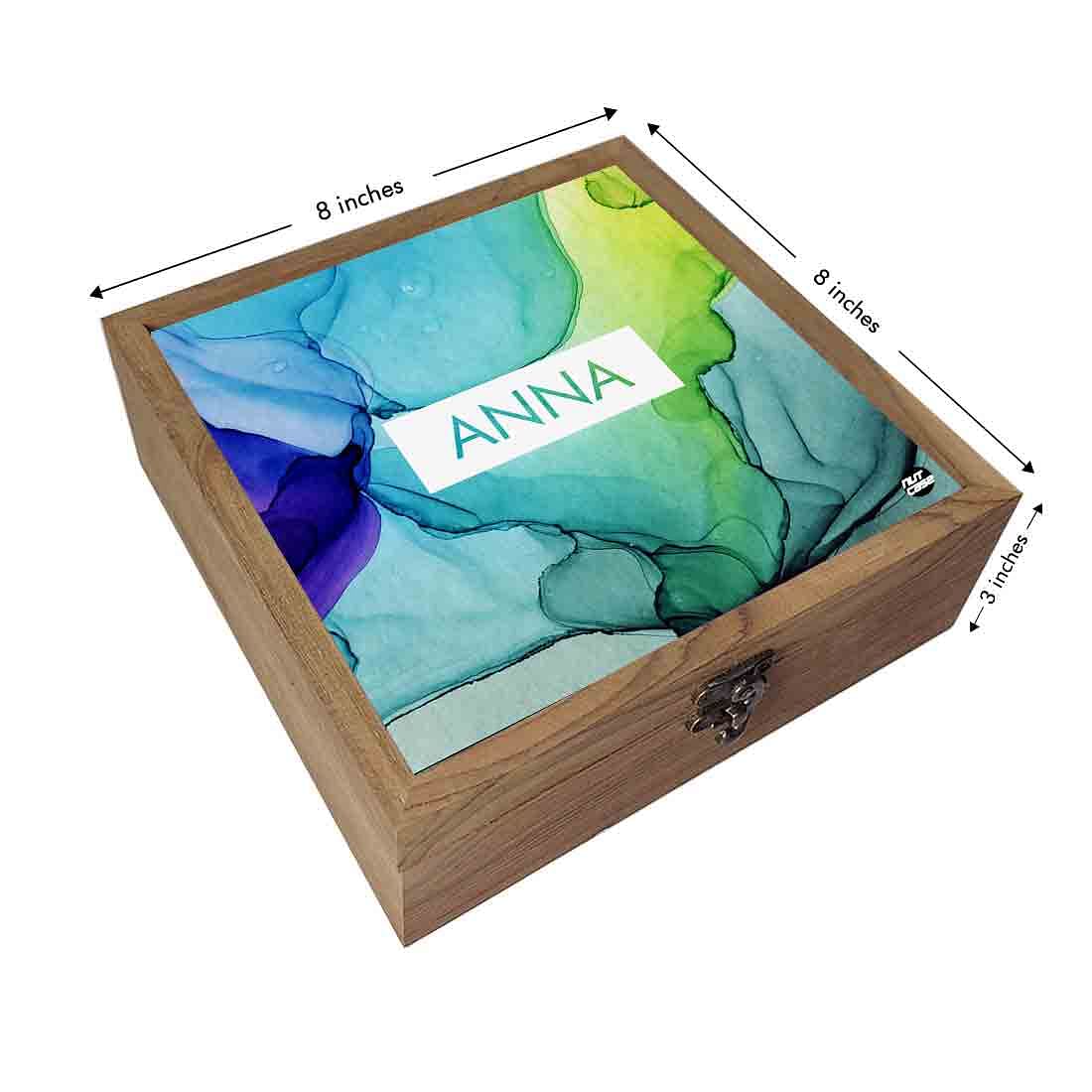 Customized Jewellery Storage Box for Girls - Watercolor Nutcase