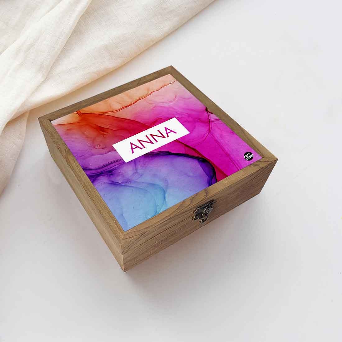 Customized Wooden Jewelry Box for Girls -  Multicolor Nutcase