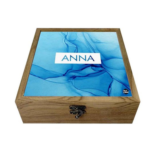 Customized Jewellery Box in Wood for Women - Watercolor Nutcase