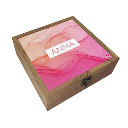 Personalized Jewellery Holder Box for Women - Watercolor Nutcase