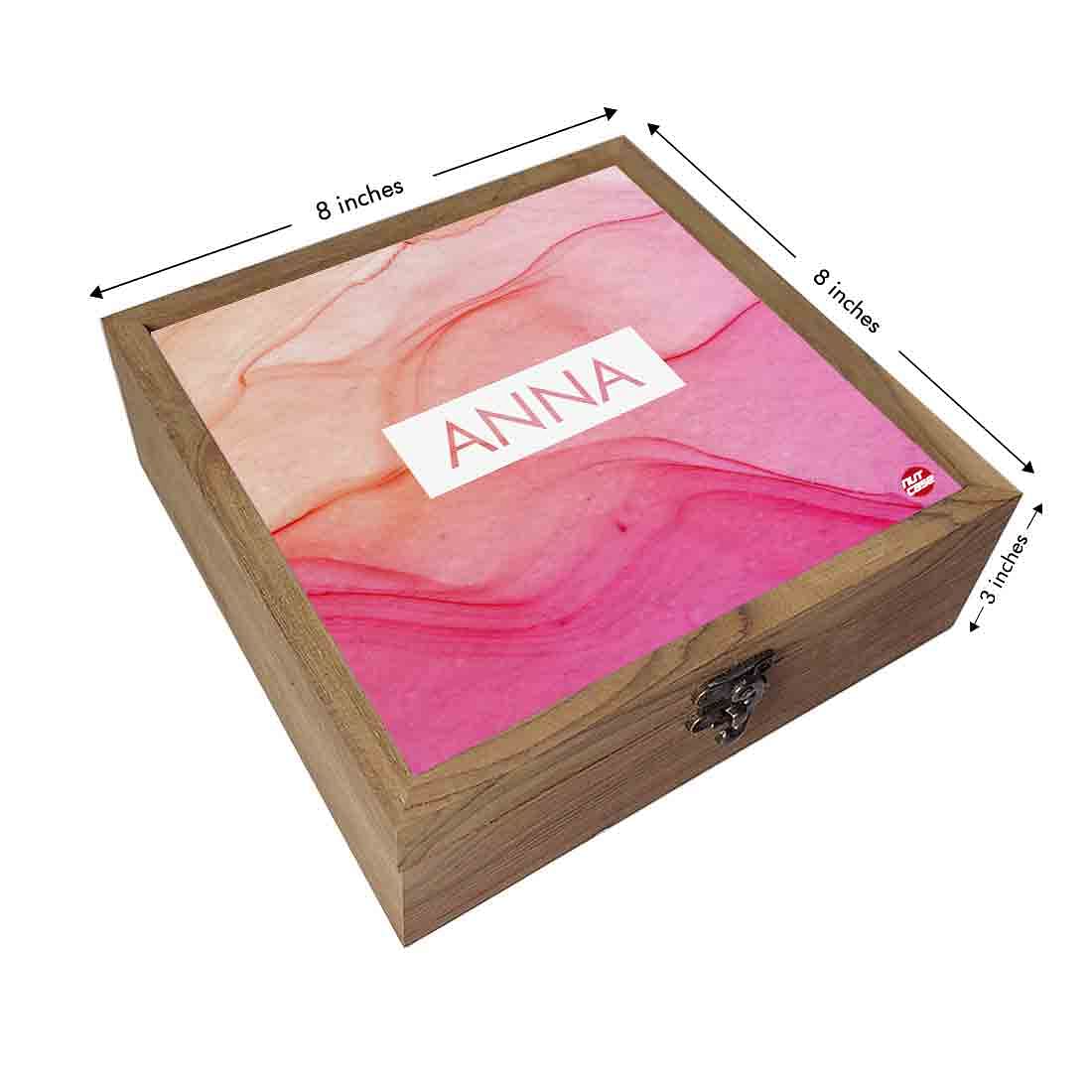 Personalized Jewellery Holder Box for Women - Watercolor Nutcase