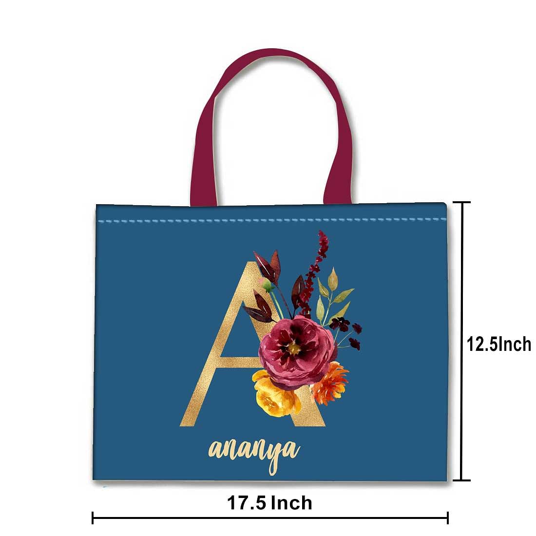 Nutcase Personalized Tote Bag for Women Gym Beach Travel Shopping Fashion Bags with Zip Closure and Internal Pocket to keep cash/valuables - Flower Nutcase