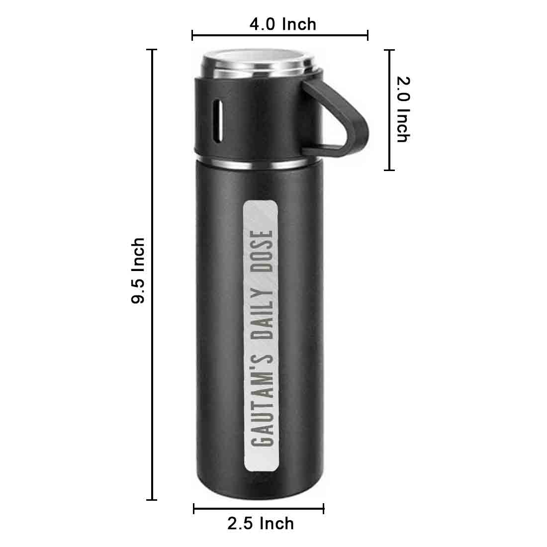 Custom Thermos Bottle for Tea Stainless Steel Vacuum Flask - Daily Dose