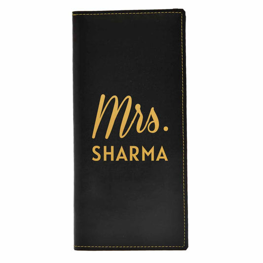 Customized Passport Wallet Womens Travel for Couple MRS - Anniversary Gift