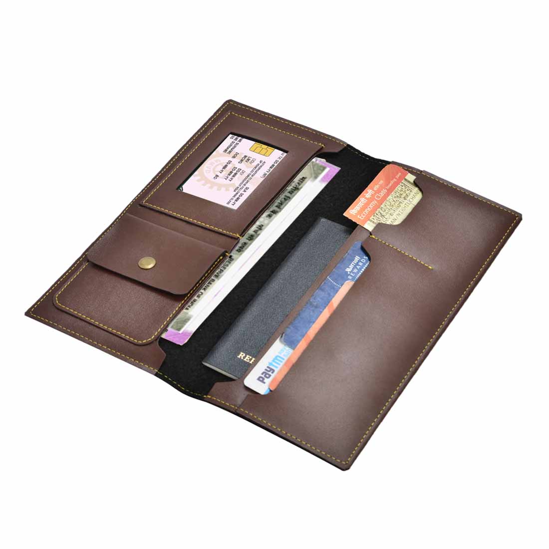 Customized Passport Case Leather Travel Organizer for Men - Add Name