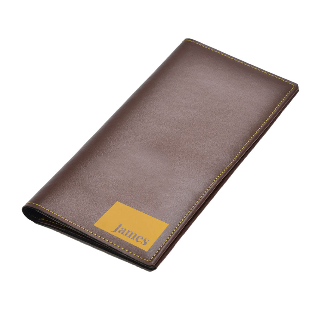 Leather Customised Passport Case Travel Wallet Organizer - Name Box