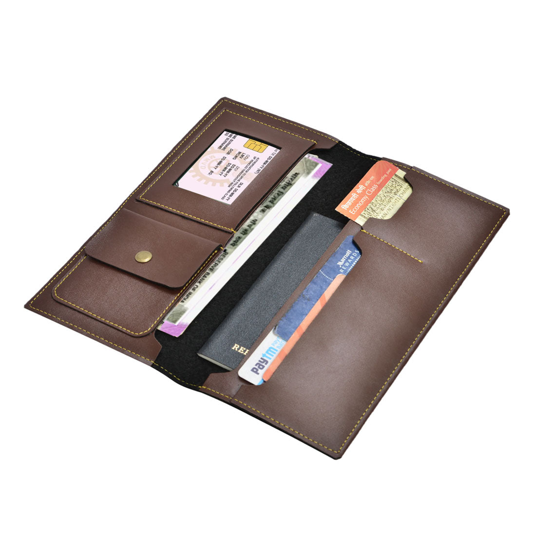 Buy Personalized Faux Leather Passport Holder with Button Closure Online On  Zwende