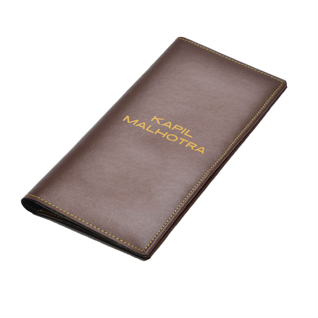 Vegan Leather Personalised Travel Wallet Pouch for Travel - Add Name