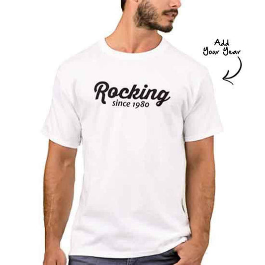 Personalized   Men's T-Shirt Poly Cotton Tees  - Rocking Nutcase