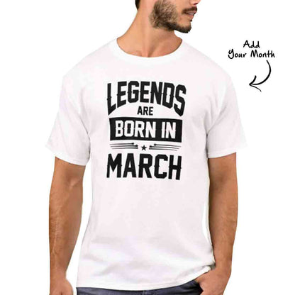 Personalized   Men's T-Shirt Poly Cotton Tees  - Legends Nutcase