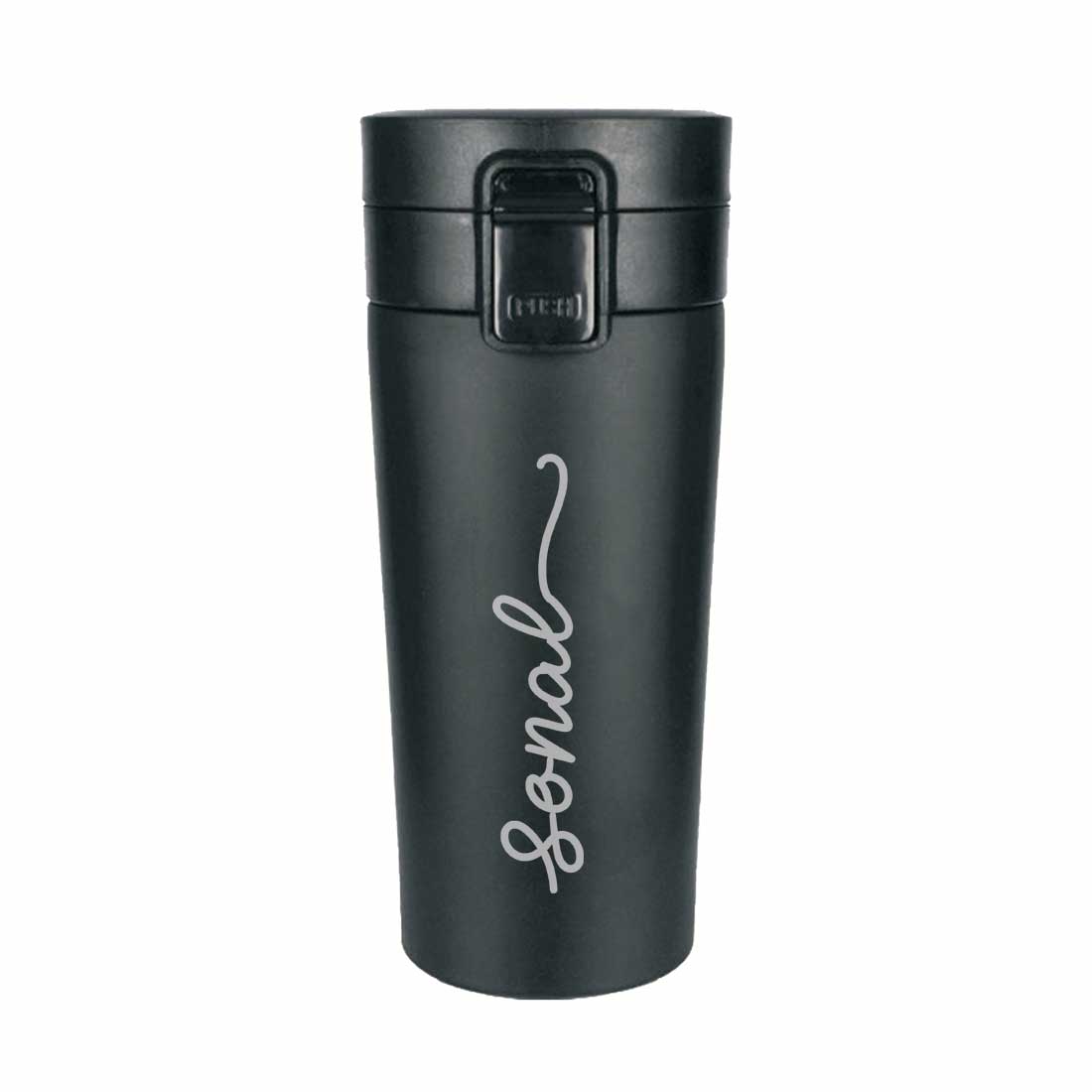 Personalized Travel Coffee Flask Sipper With Name Engraved Stainless Steel Flask  - Add Name