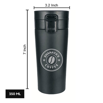 Customized Travel Coffee Mug Insulated for Travelling (380 ML) - Coffee