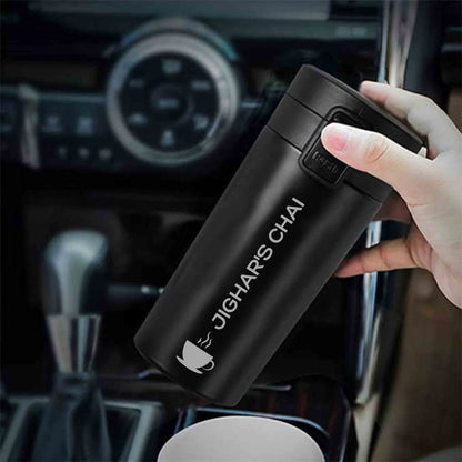 Personalized Coffee Tumbler for Office Travelling Car Vacuum Flask (380 ML) - Tea Cup