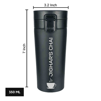 Personalized Coffee Tumbler for Office Travelling Car Vacuum Flask (380 ML) - Tea Cup