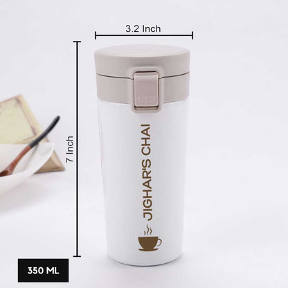 Personalized Coffee Tumbler for Office Travelling Car Vacuum Flask (380 ML) - Tea Cup