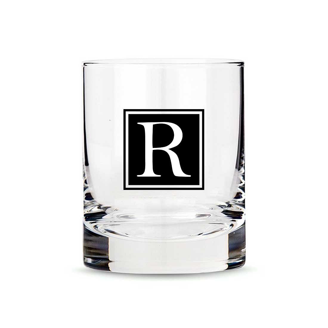 Classy Custom Whiskey Glass with Initials-Personalised Gift for Boyfriend Husband Boss Nutcase