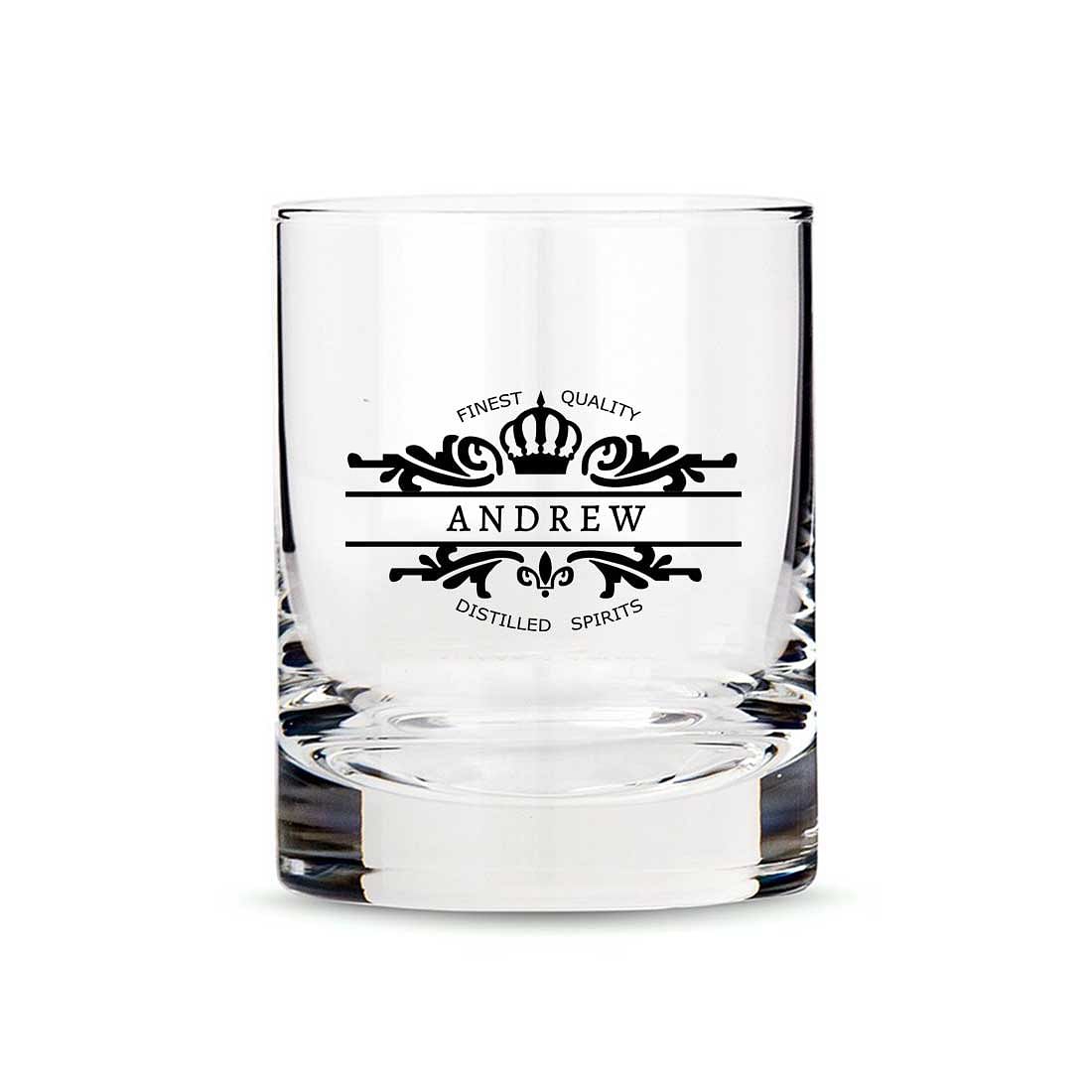 Customized Your-Name Whiskey Glass -Gift for Boyfriend Husband Father Nutcase