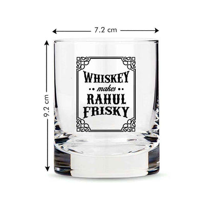 Awesome Custom Whiskey Glass -Perfect Gift for Girlfriend Boyfirend  - Frisky Nutcase