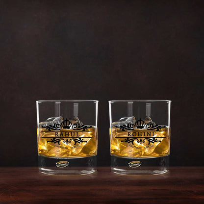 Custom Printed Whiskey Glass Gift Set with Box