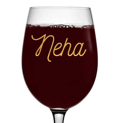 Customized Wine Glasses With Name Wine Glass - Add Name