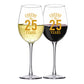 Personalized Wine Glasses Gift Set - Anniversary Gifts for Couples - Cheers
